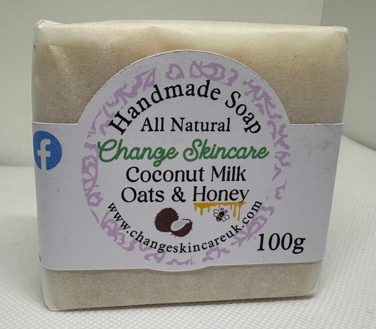 Coconut Milk, Oats & Honey Natural Soap Bar