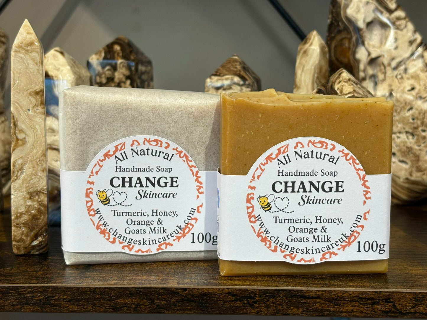 Turmeric, Honey, Goat’s Milk Soap with Sweet Orange Essential Oil