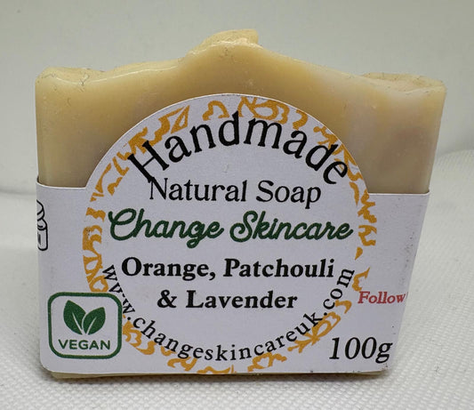 Orange, Patchouli & Lavender Vegan Soap Bar