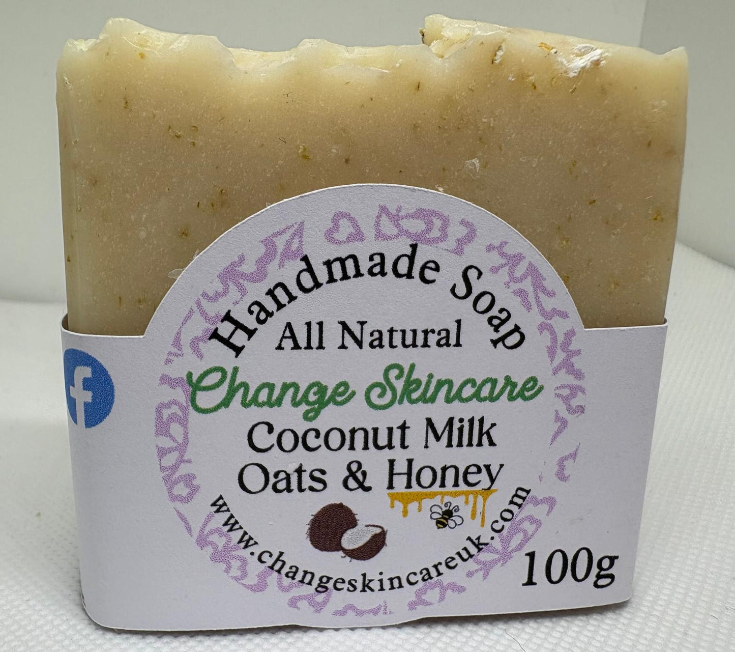 Coconut Milk, Oats & Honey Natural Soap Bar