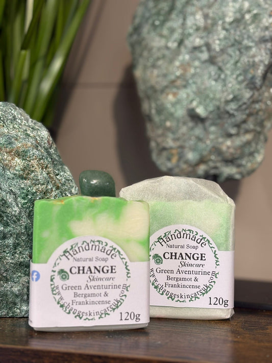 Aventurine Crystal Soap Bar ideal for autumn/winter rituals