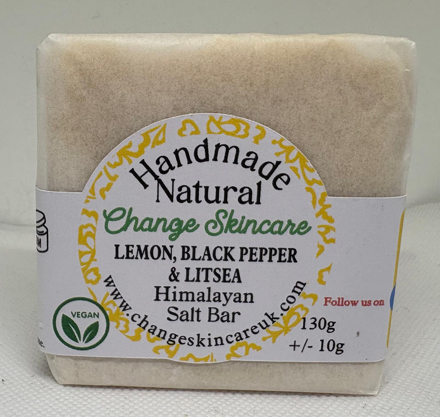 Lemon, Black Pepper & Litsea Himalayan Salt Bar