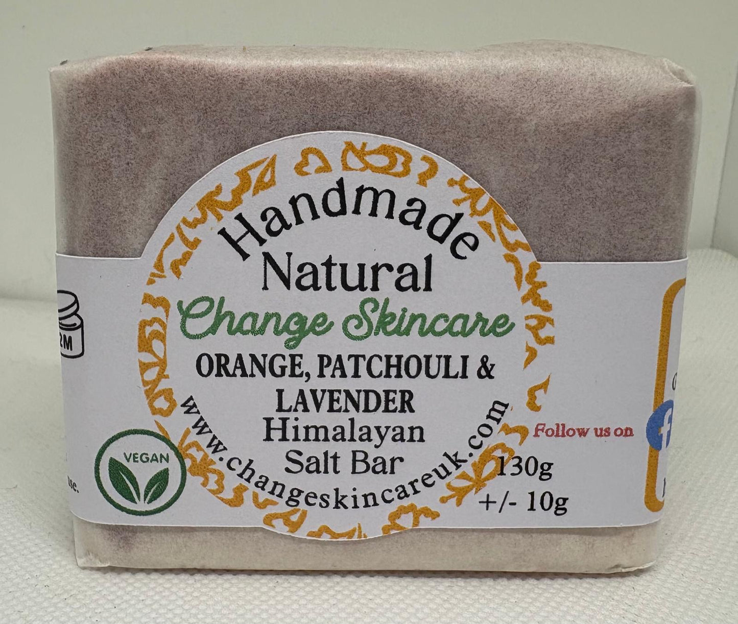 Orange, Patchouli & Lavender Himalayan Salt Bar