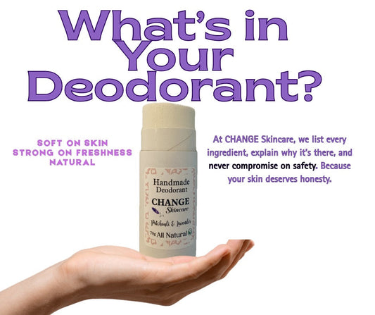 deodorant stick with text header 