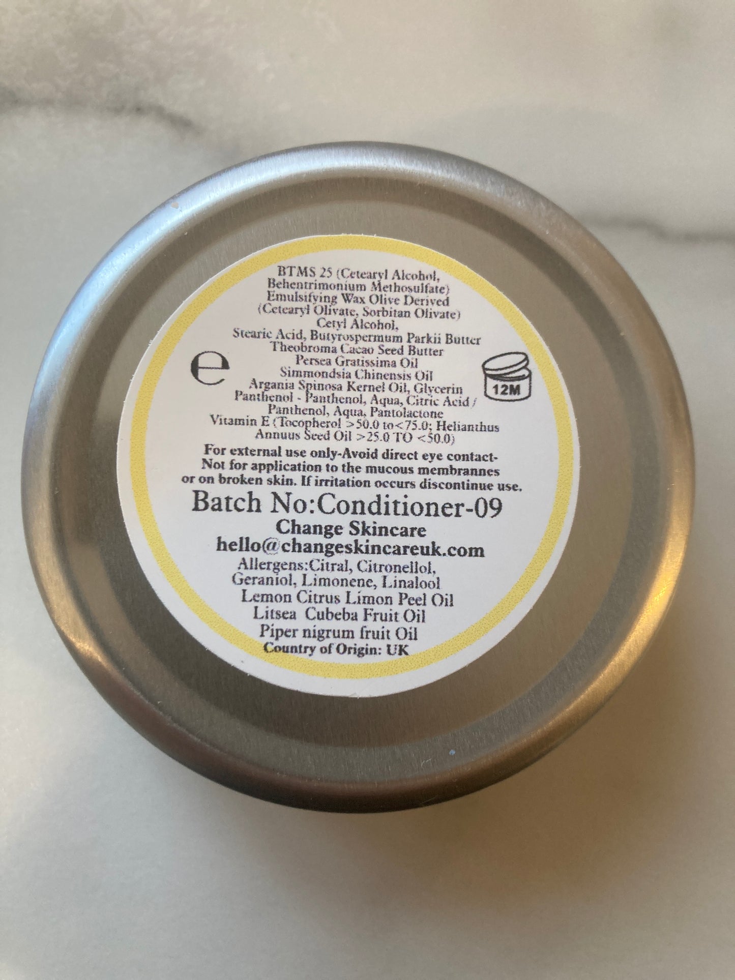 Lemon, Black Pepper & Litsea Conditioner Bar