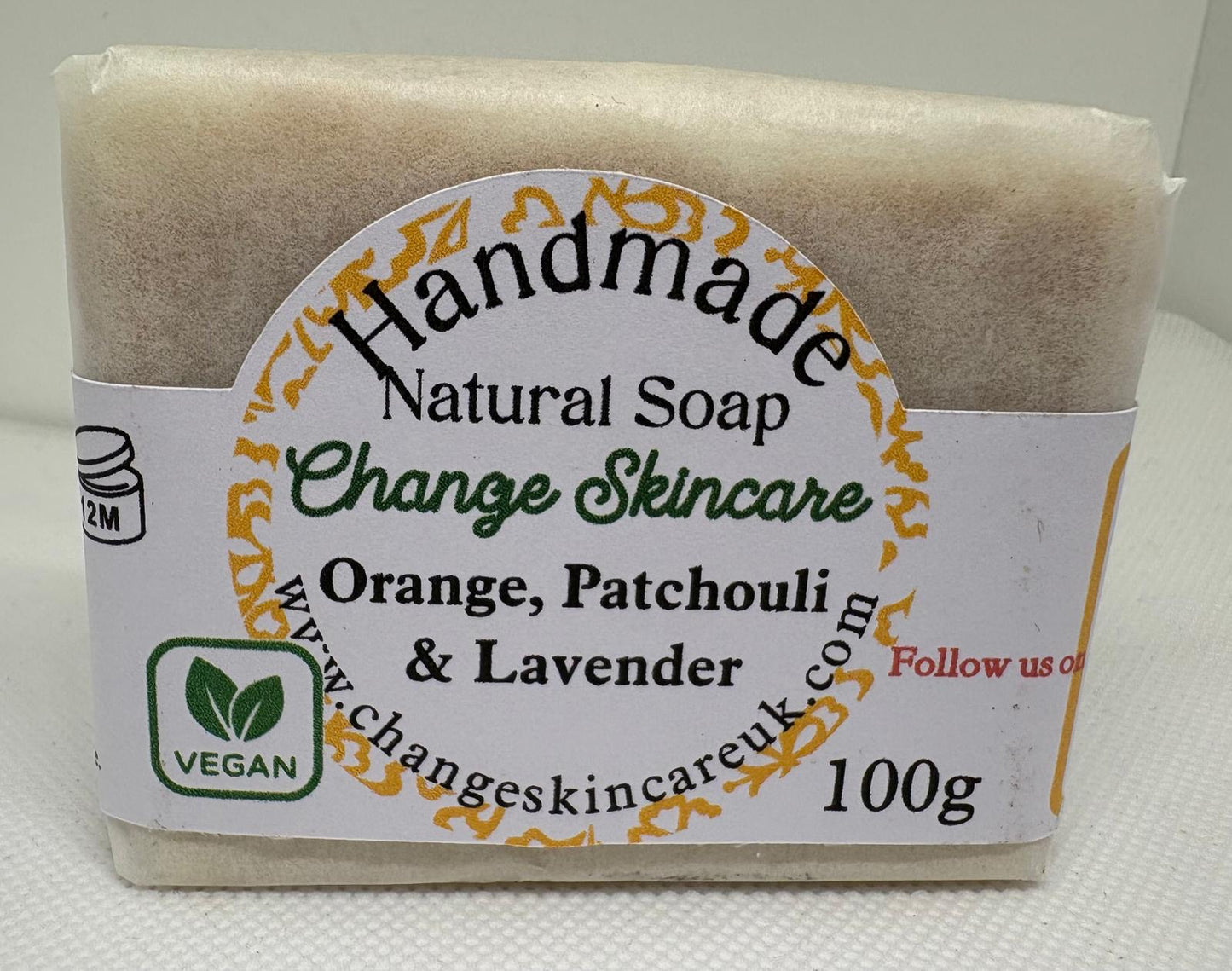Orange, Patchouli & Lavender Vegan Soap Bar