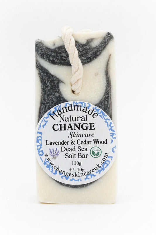 Lavender & Cedarwood Dead Sea Salt Bar