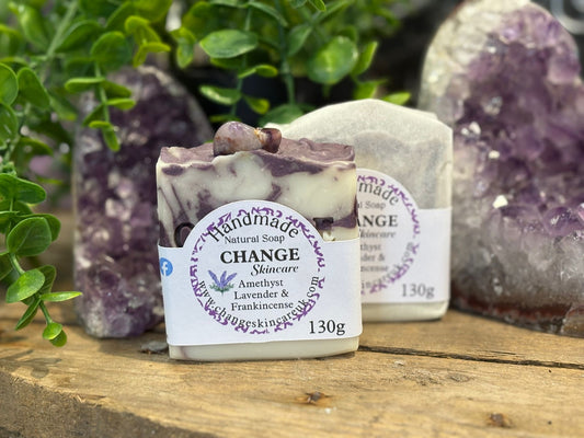 Amethyst Crystal Soap Bar