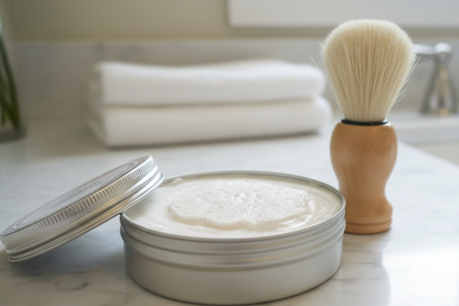 Geranium & Patchouli Himalayan Salt Shaving Soap