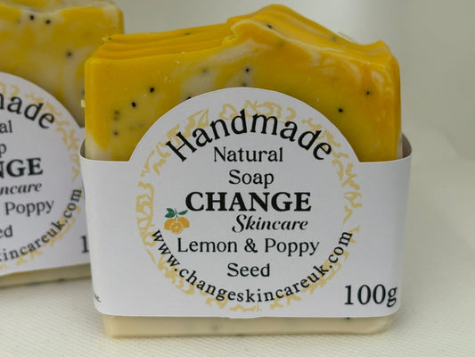 Lemon & Poppy Seed Natural Soap Bar