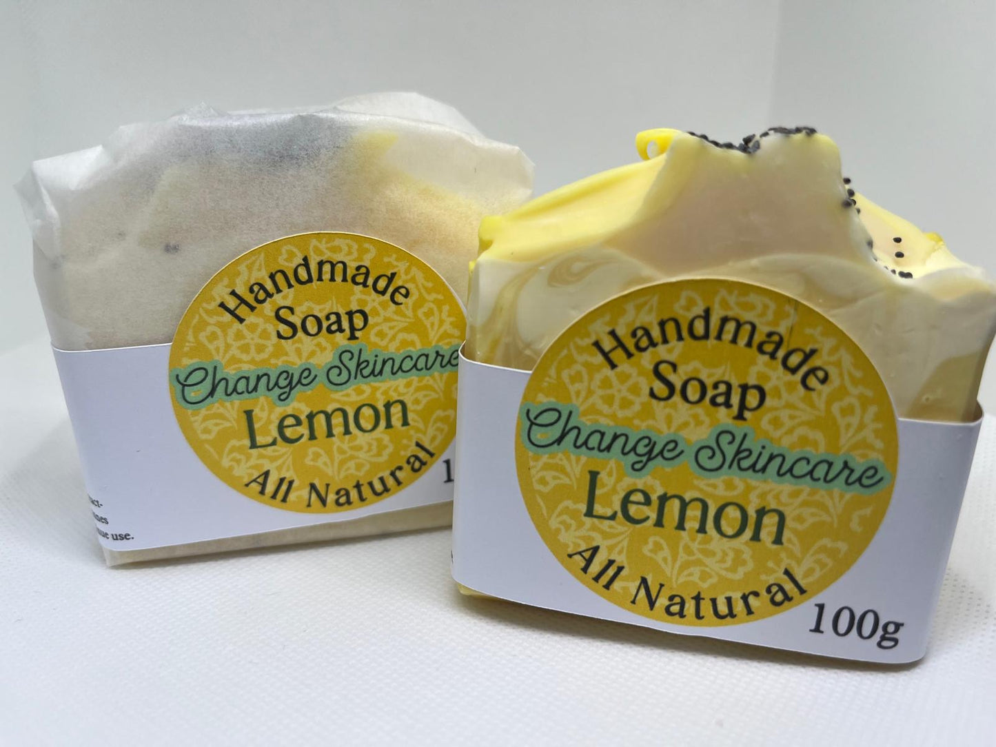 Lemon & Poppy Seed Natural Soap Bar