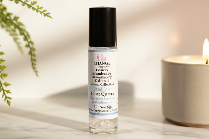 Aromatherapy Pulse Point Oils with Crystal Chips