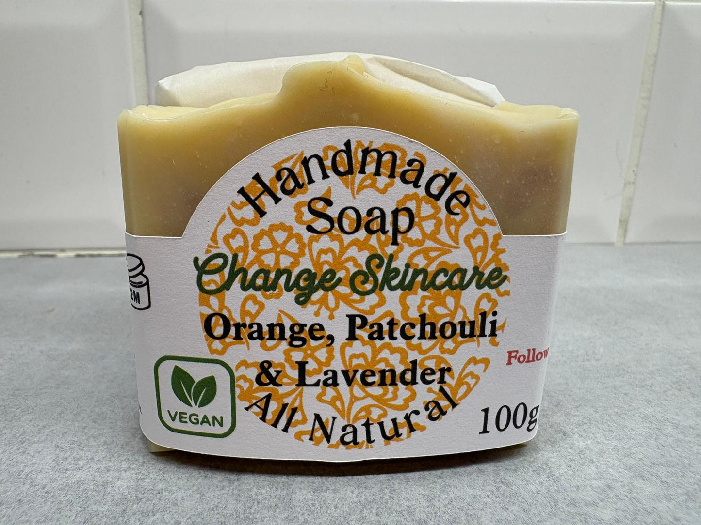 Orange, Patchouli & Lavender Vegan Soap Bar