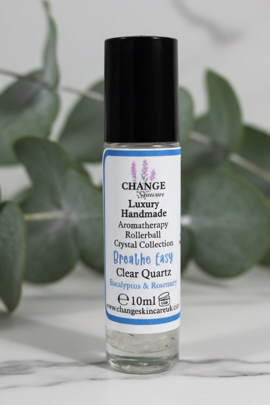 Aromatherapy Pulse Point Oils with Crystal Chips