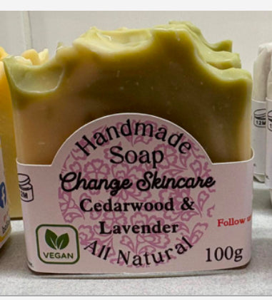 Cedarwood & Lavender Vegan Soap Bar