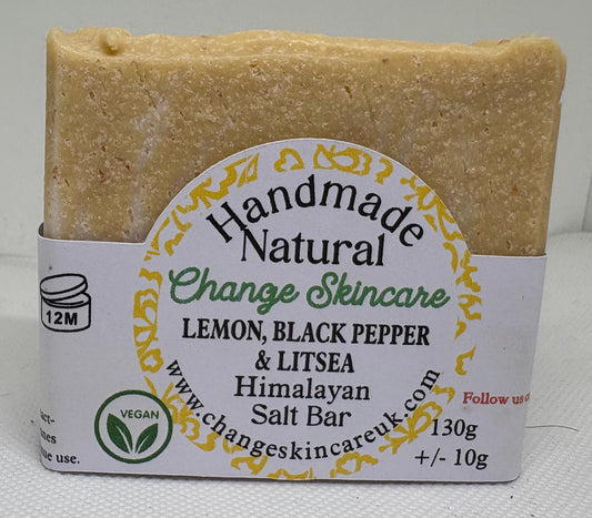 Lemon, Black Pepper & Litsea Himalayan Salt Bar