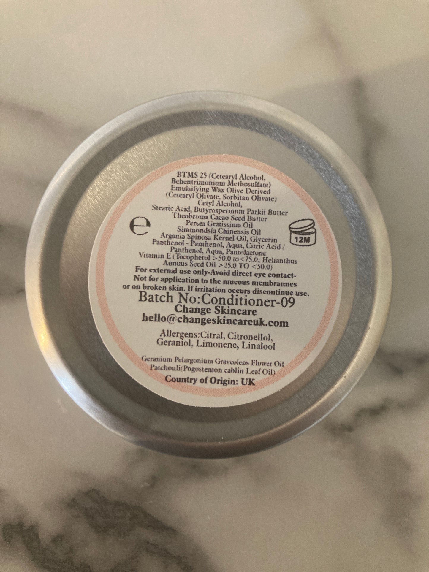 Geranium & Patchouli Conditioner Bar