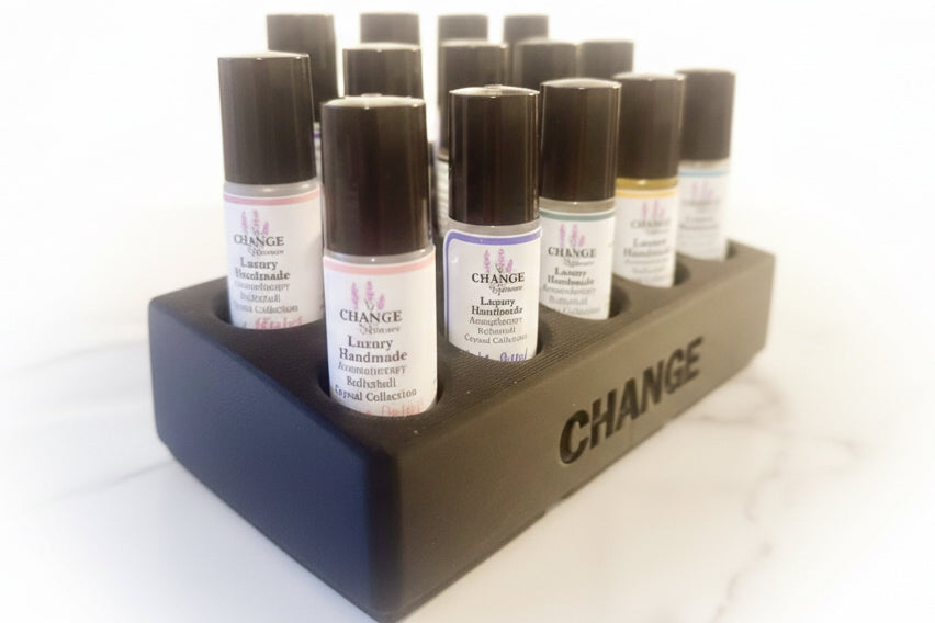 Aromatherapy Pulse Point Oils with Crystal Chips