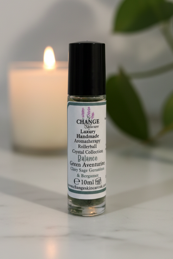 Aromatherapy Pulse Point Oils with Crystal Chips
