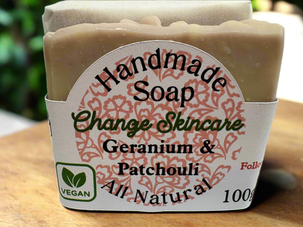 Geranium & Patchouli Vegan Soap Bar