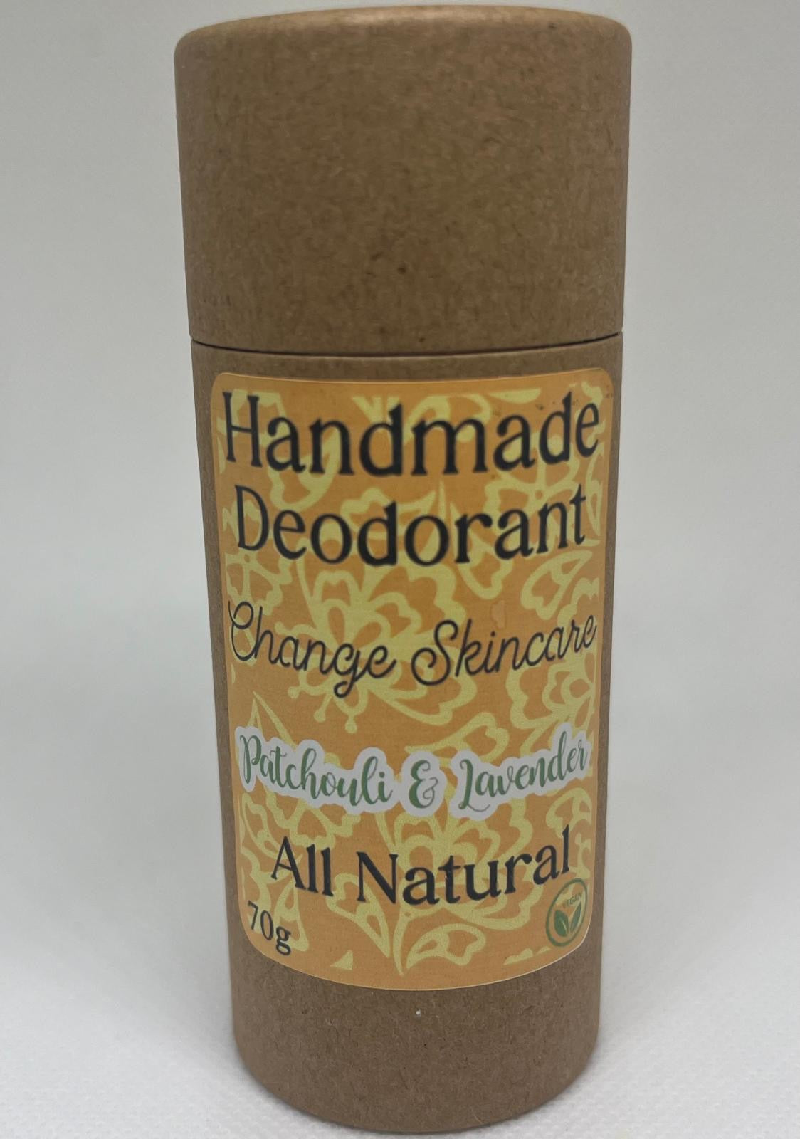 Natural Deodorant with Patchouli & Lavender