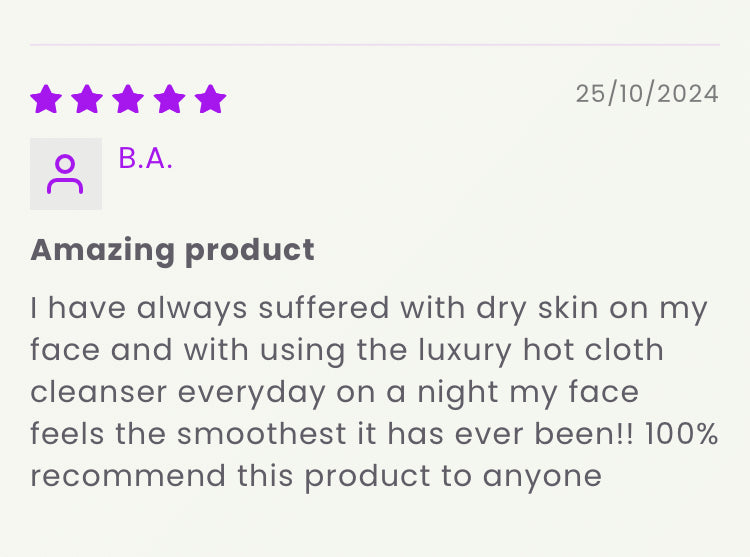 Luxury Hot Cloth Cleanser & Make Up Remover Oil