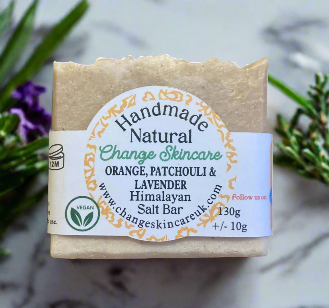 Orange, Patchouli & Lavender Himalayan Salt Bar