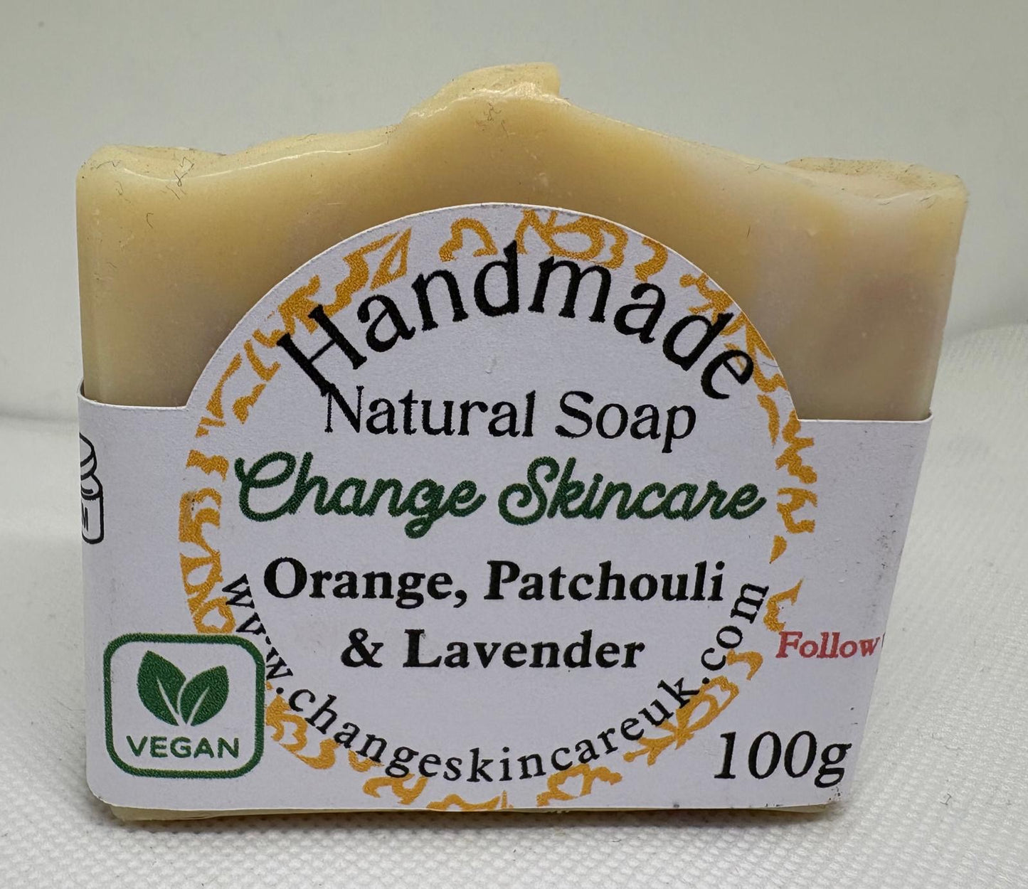 Orange, Patchouli & Lavender Vegan Soap Bar