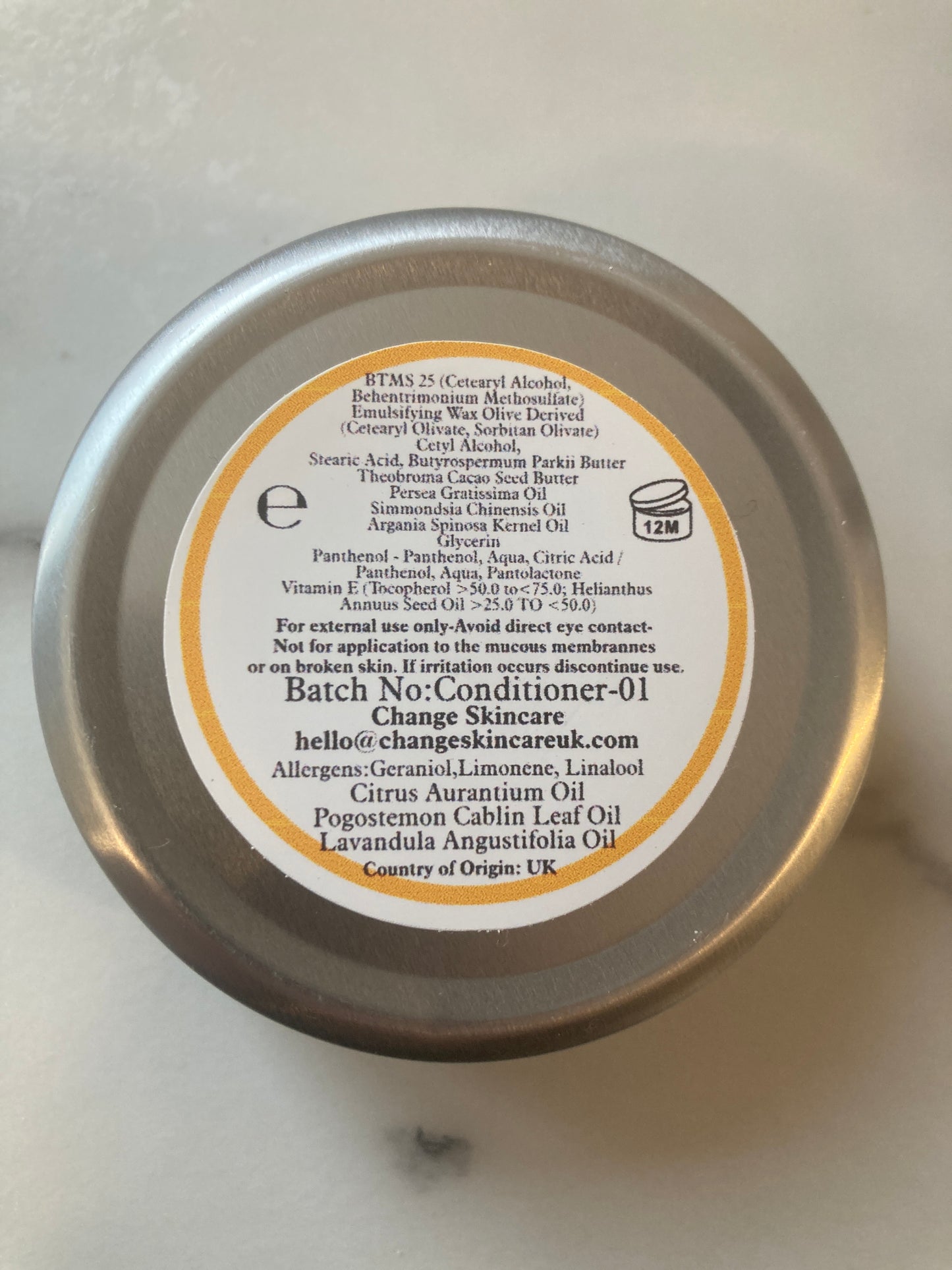 Conditioner Bar with Orange, Patchouli & Lavender