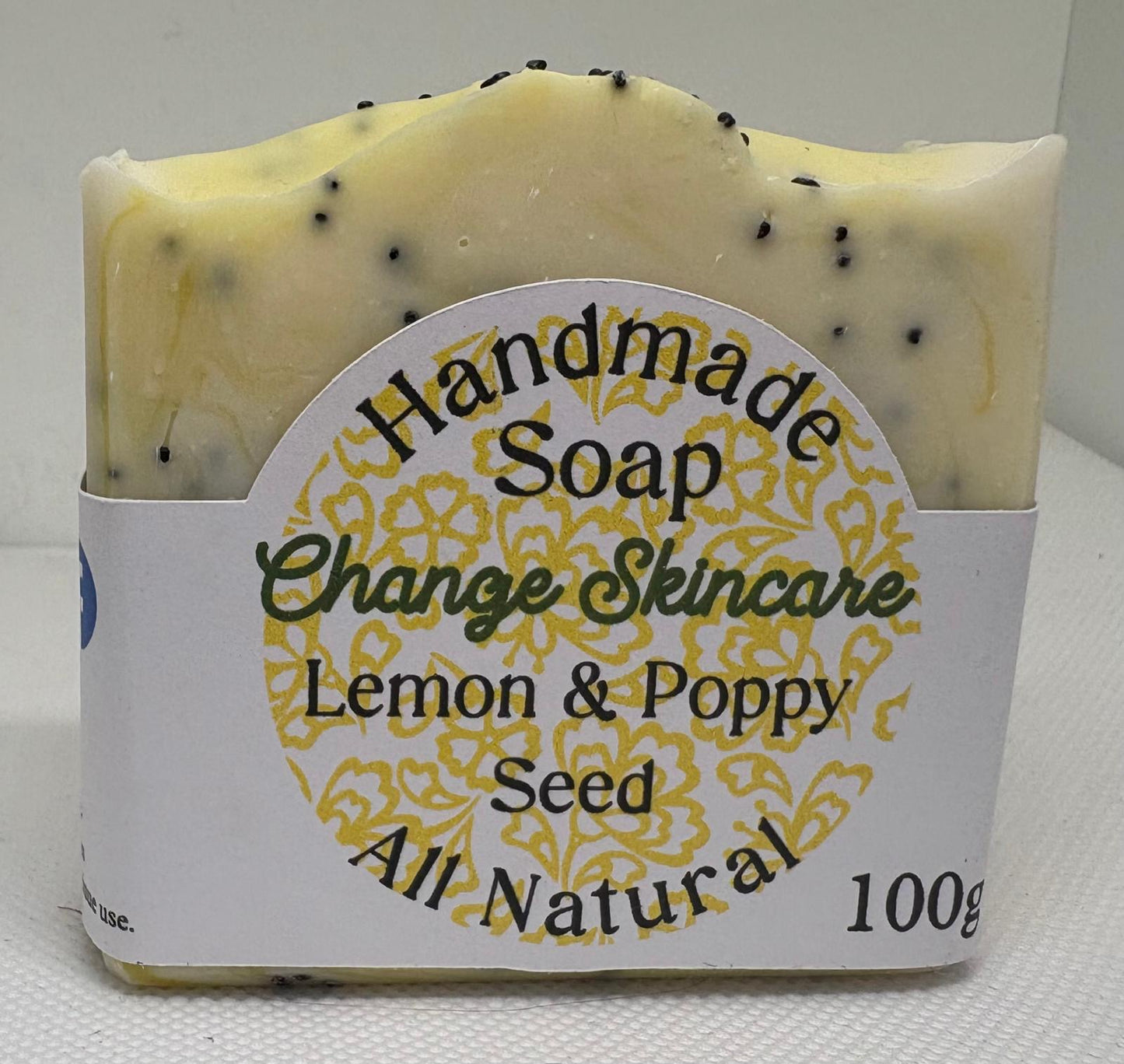 Lemon & Poppy Seed Natural Soap Bar