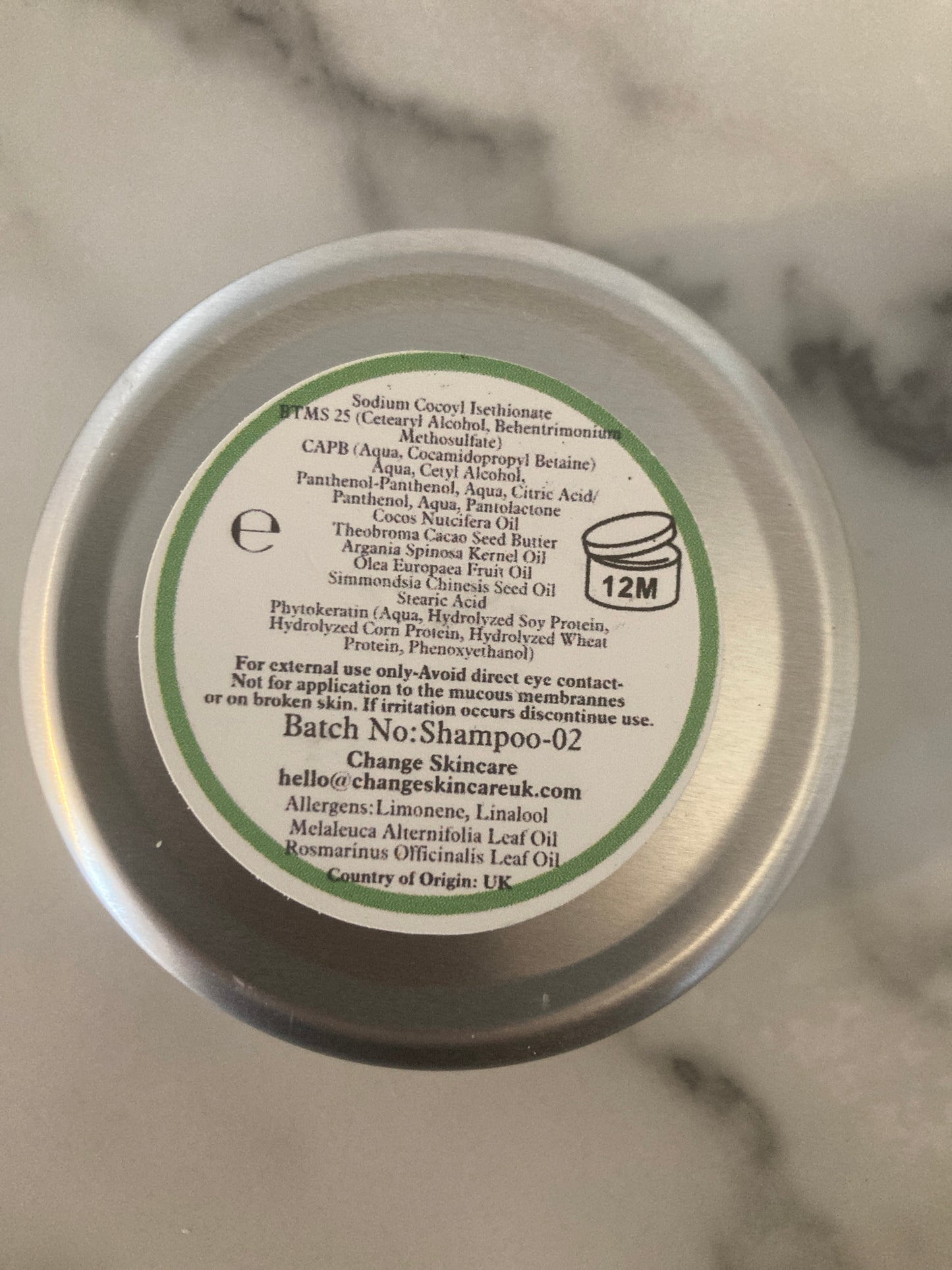 Shampoo Bar with Tea tree & Rosemary