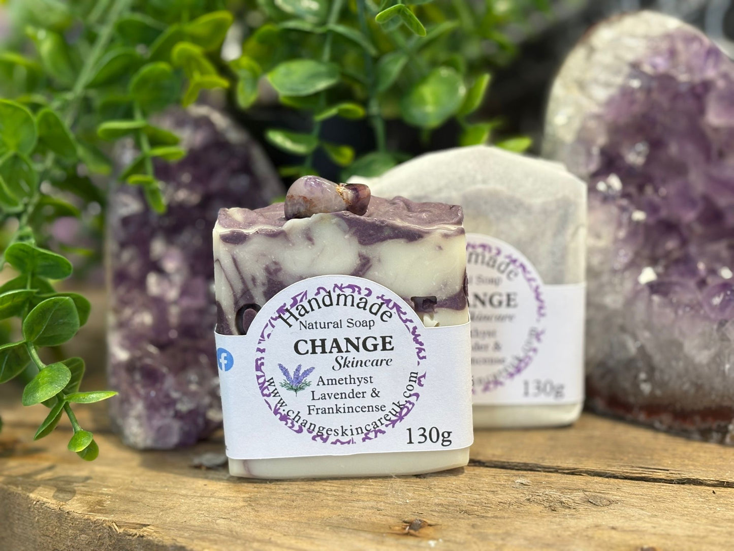 Amethyst Crystal Soap Bar