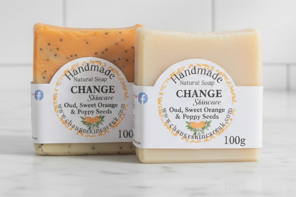 Oud, Sweet Orange & Poppy Seed Natural Soap Bar