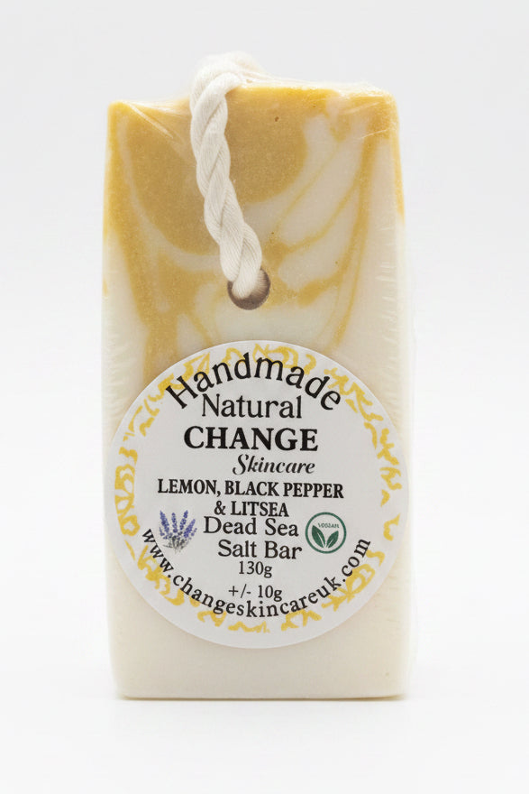Lemon, Black Pepper & Litsea Salt Bar