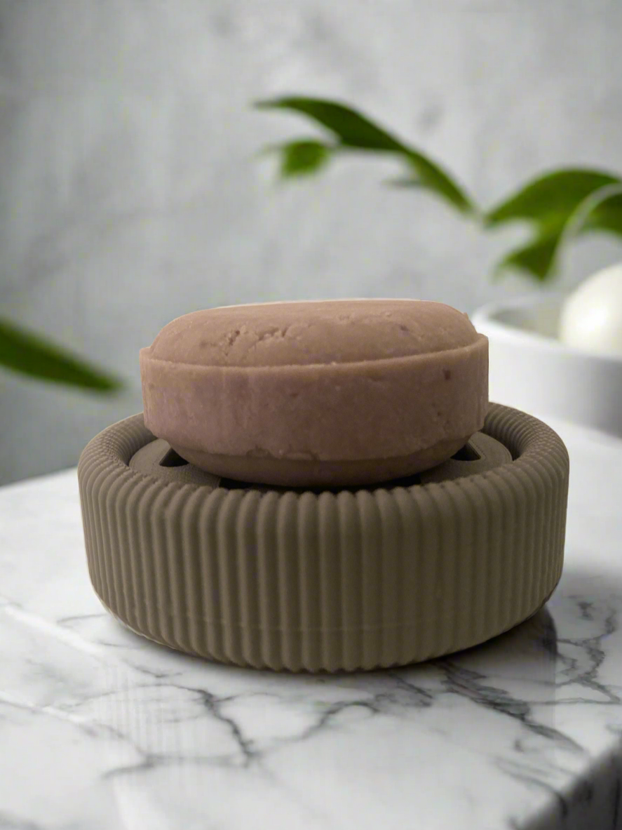 Sham-perch, A breathable tray designed to lift your shampoo bar, helping it dry faster, last longer, and stay mess‑free.