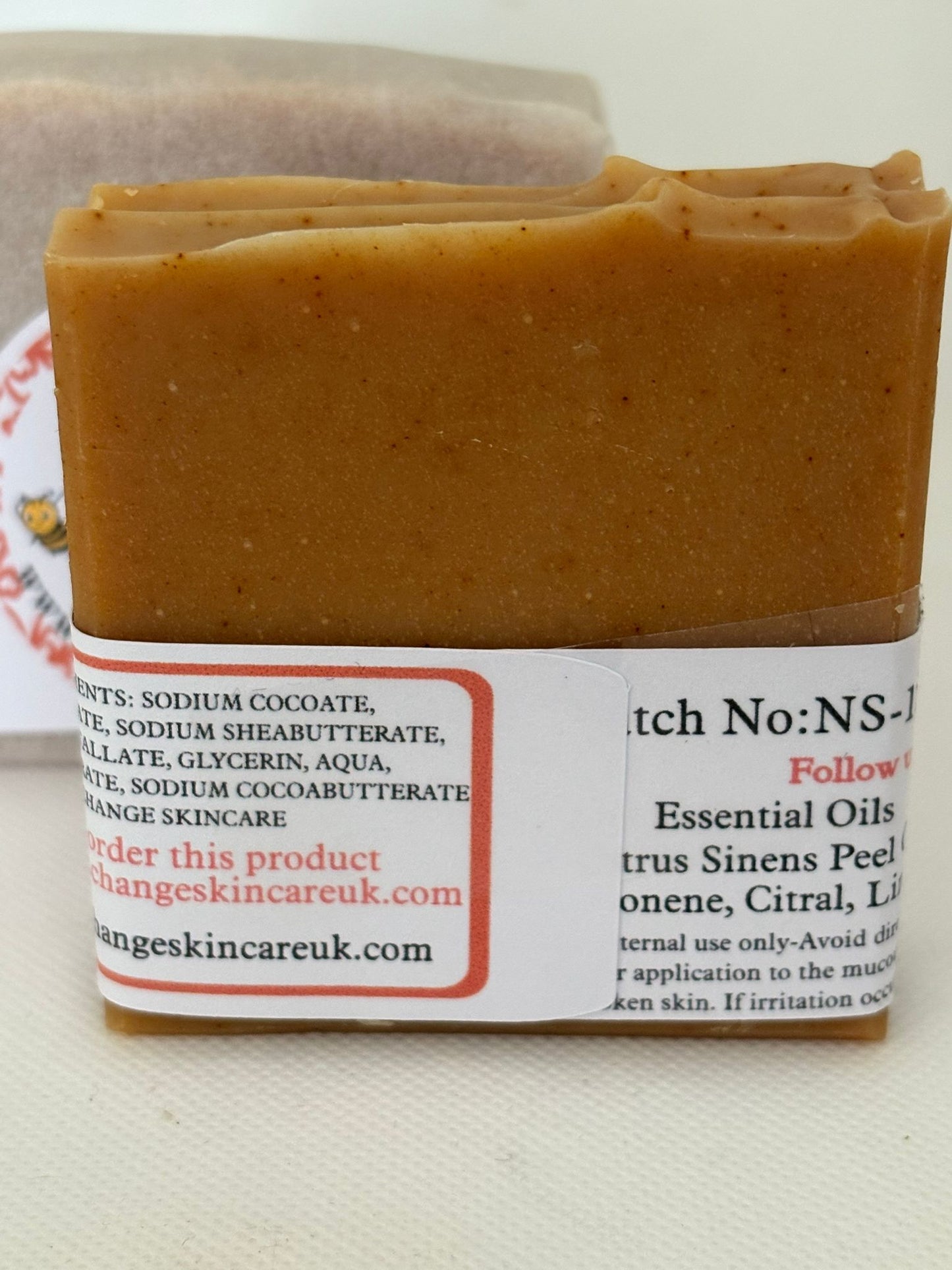 Turmeric, Honey, Goat’s Milk Soap with Sweet Orange Essential Oil
