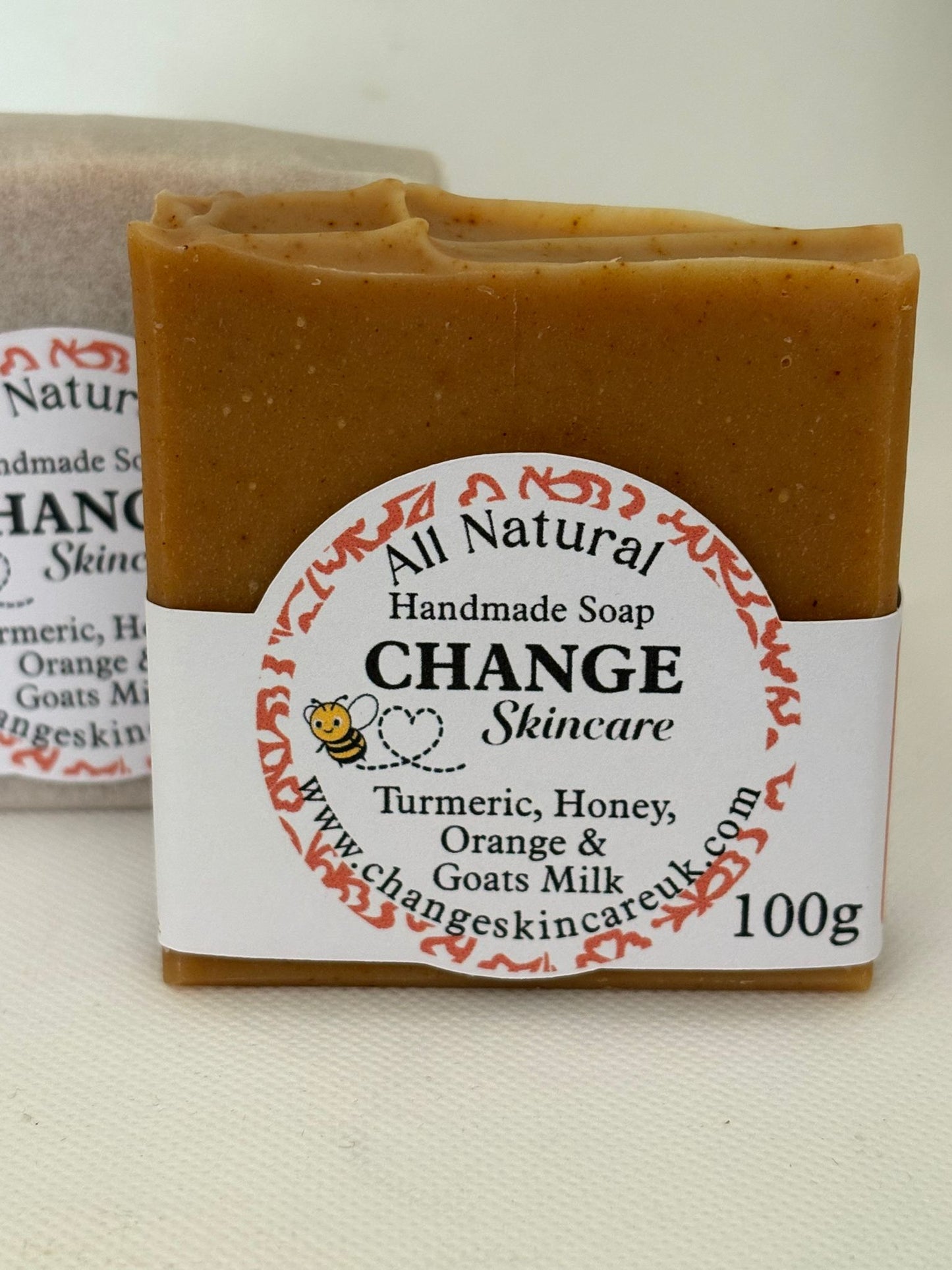 Turmeric, Honey, Goat’s Milk Soap with Sweet Orange Essential Oil
