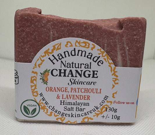 Orange, Patchouli & Lavender Himalayan Salt Bar