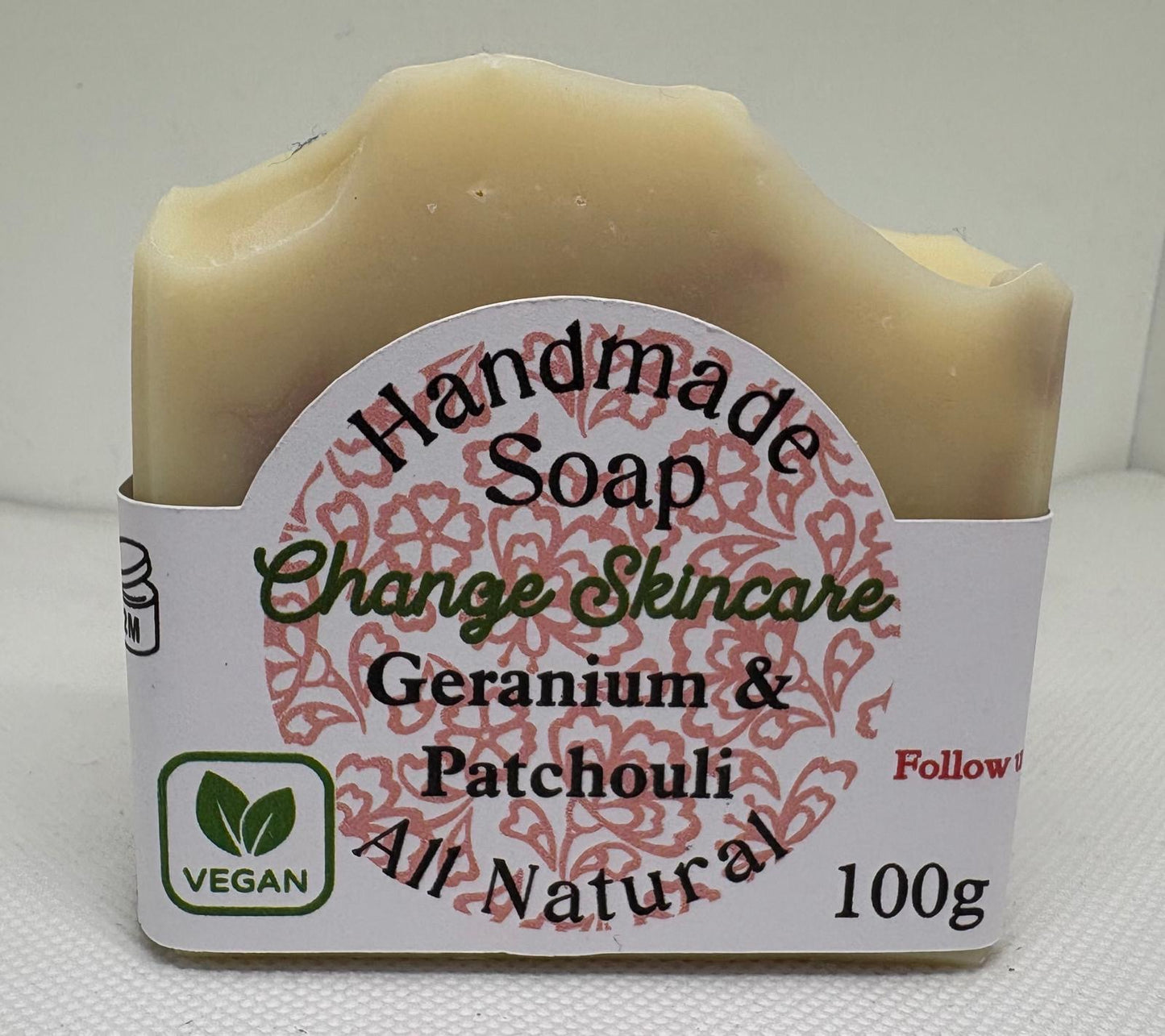 Geranium & Patchouli Vegan Soap Bar