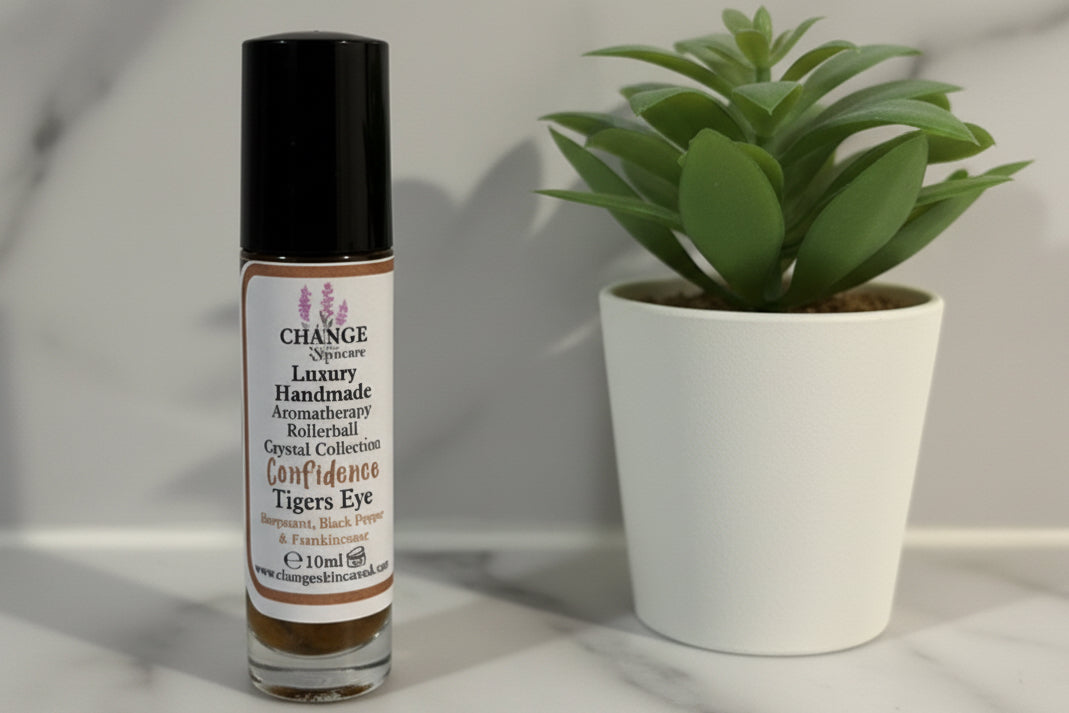 Aromatherapy Pulse Point Oils with Crystal Chips