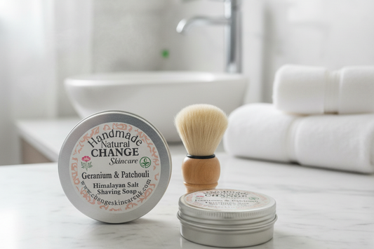 Geranium & Patchouli Himalayan Salt Shaving Soap