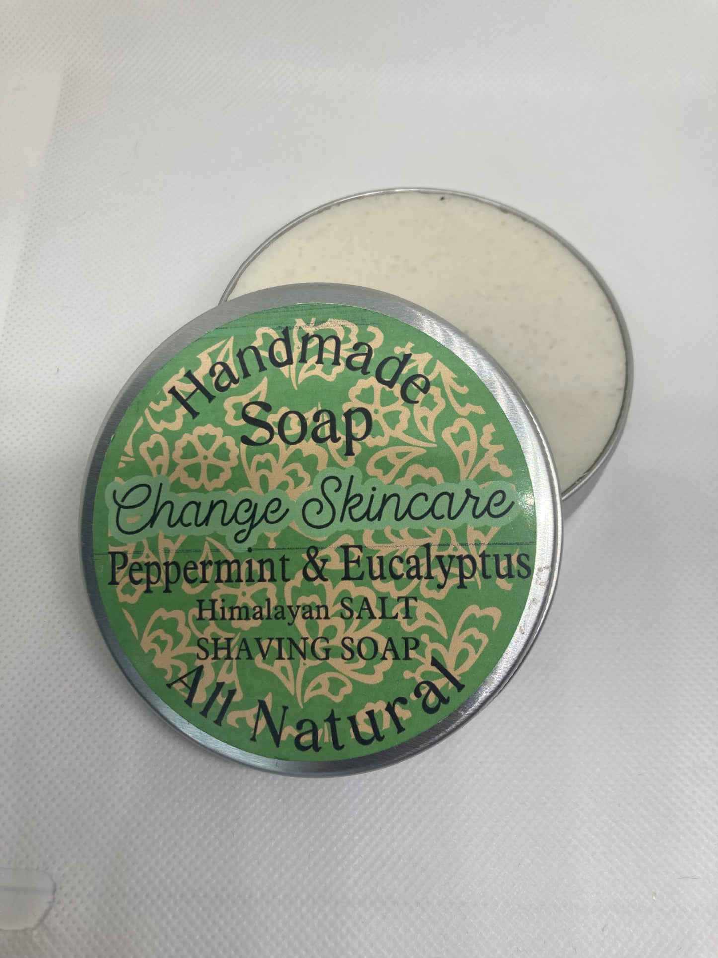 Peppermint & Eucalyptus Handmade Shaving Soap
