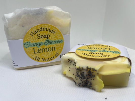 Lemon & Poppy Seed Natural Soap Bar