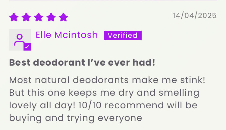 Natural Deodorant with Essential Oils