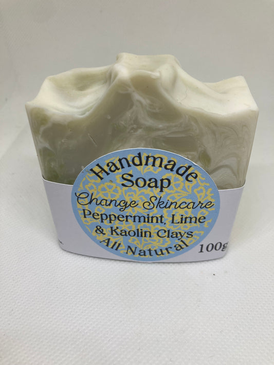 Lime, Peppermint & Kaolin Clay Soap Bar