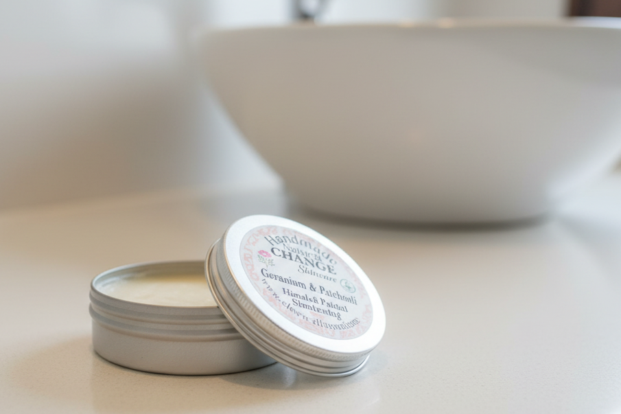 Geranium & Patchouli Himalayan Salt Shaving Soap