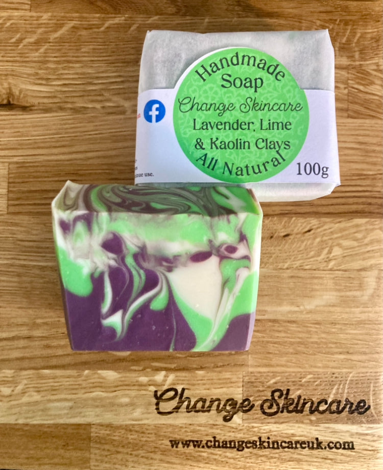 Lavender & Lime Natural Soap Bar