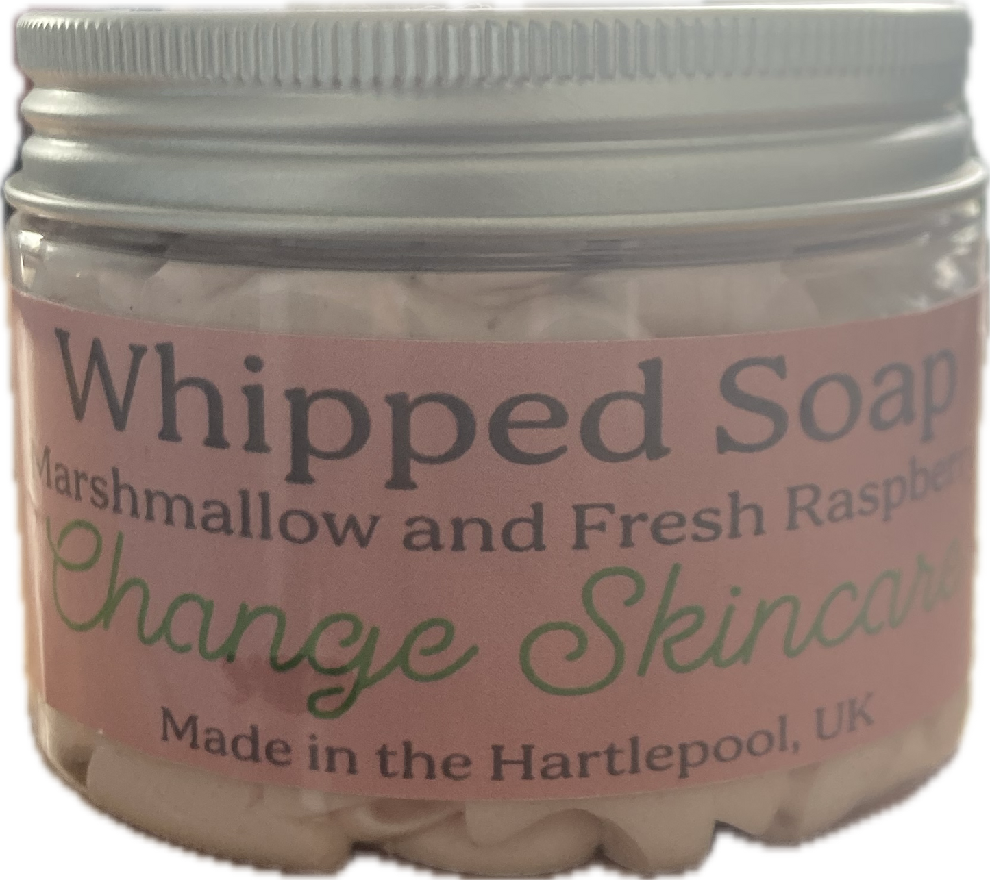 Marshmallow & Fresh Raspberry Handmade Whipped Soap