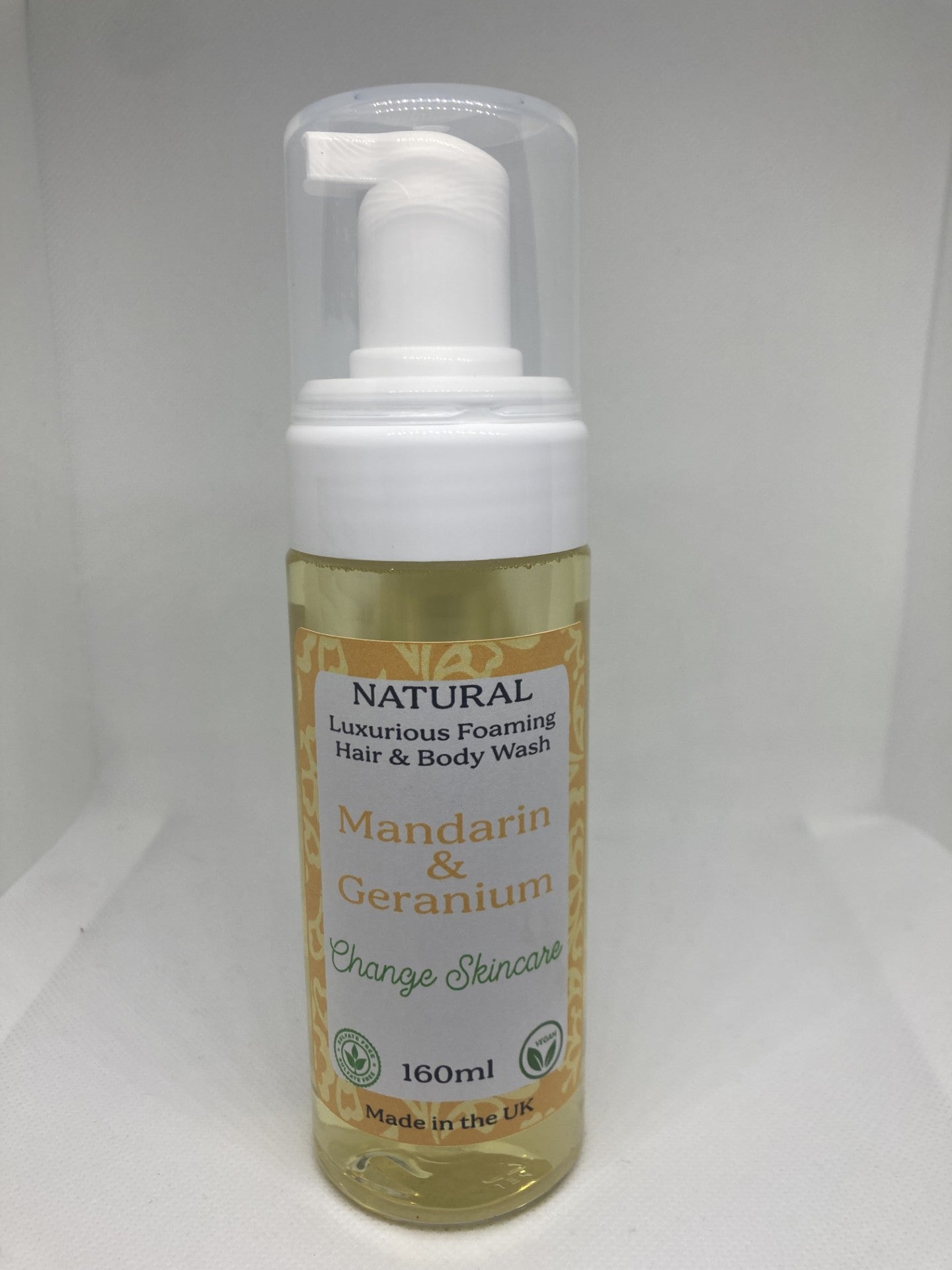 Foaming Hair & Body Wash with Mandarin & Geranium